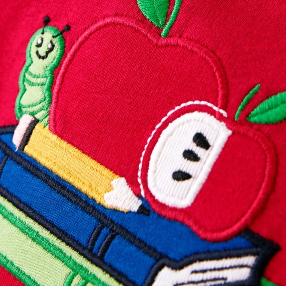Gymboree Embroidered First Day Of School Long Sleeve Top